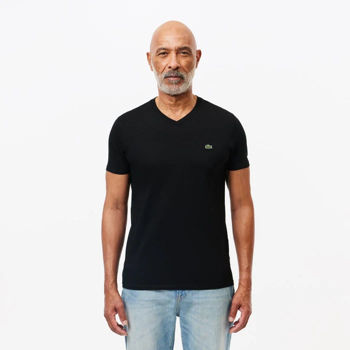 Lacoste V-neck Pima Cotton Jersey T-shirt
