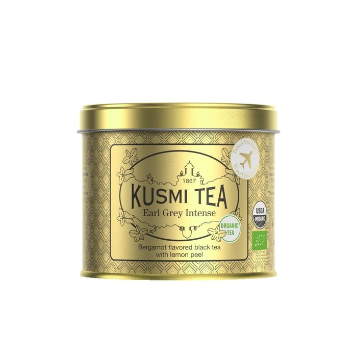 Kusmi Tea Organic Earl Grey Intense Travel Exclusive Metal Tin