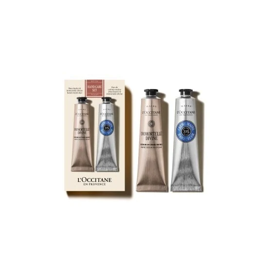 LOCCITANE SHEA BUTTER & IMMORTELLE DIVINE HAND CREAM DUO
