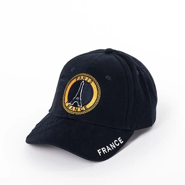 Souvenir de Paris Eiffel tower shadow navy cap