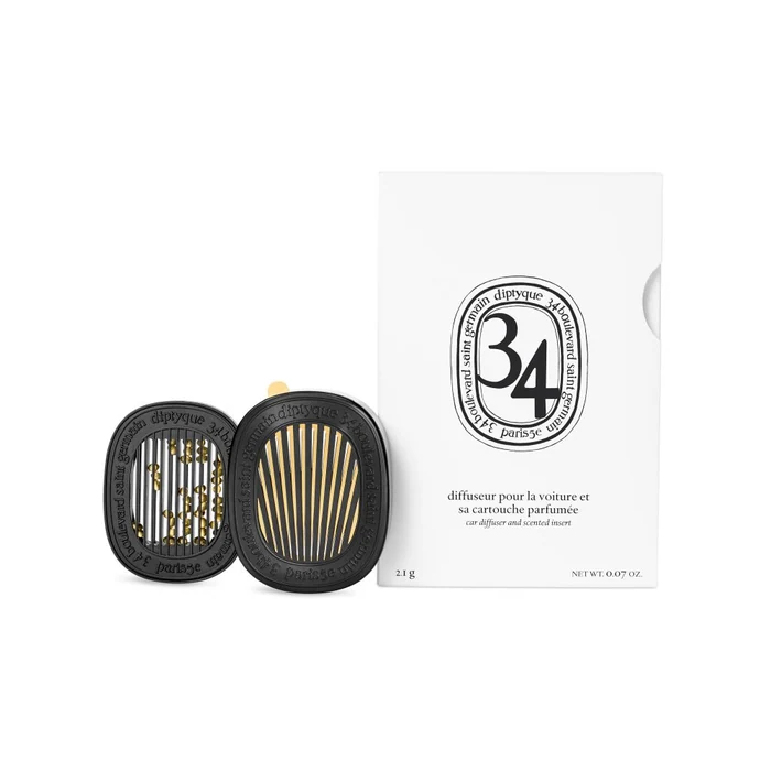 Diptyque Car Diffuser With 34 Boulevard Saint Germain Insert 2.1g