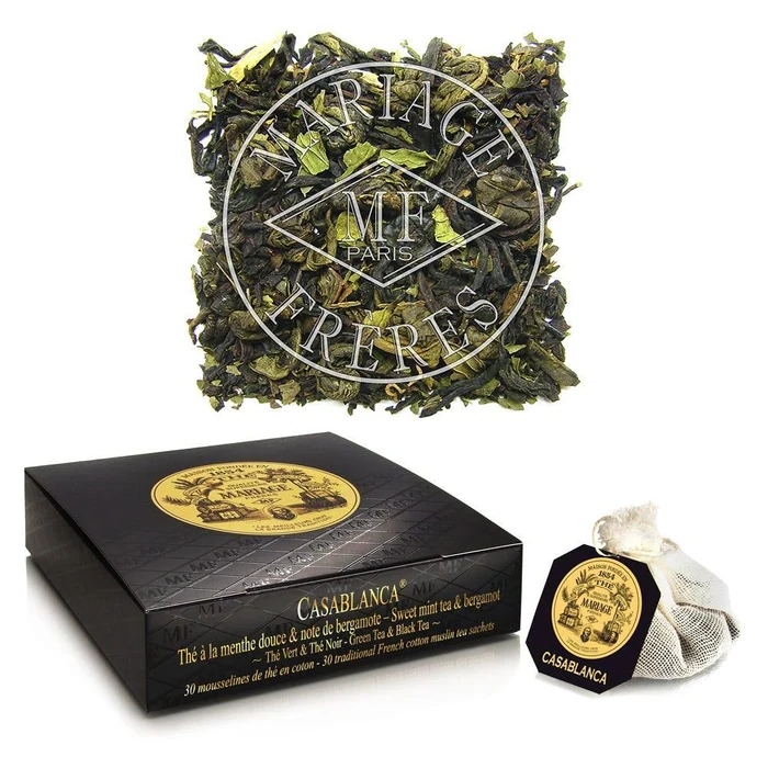 Mariage Frères Casablanca - Box Of 30 Muslin Tea Sachet.