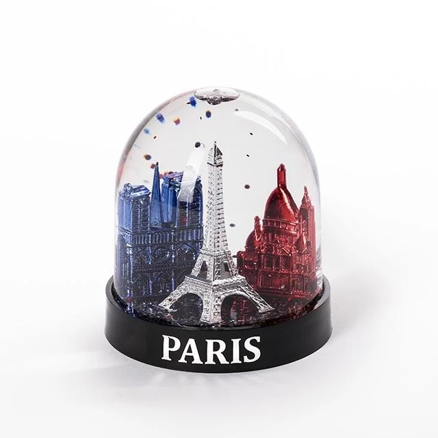 Souvenir de Paris Snow globe - patriot 3 monuments