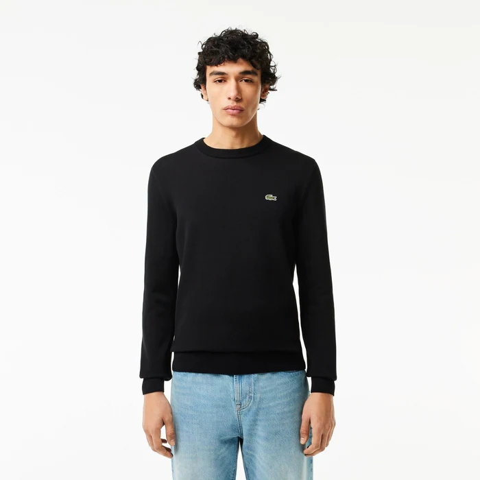 Lacoste Men's Organic Cotton Crew Neck Sweater
