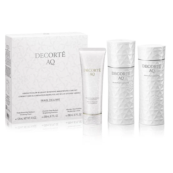 DECORTE DECORTÉ AQ ABSOLUTE GLOW-RADIANT RENEWING BRIGHTENING CARE SET