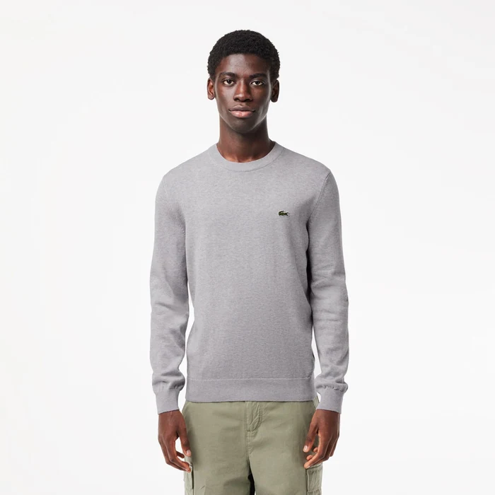 Lacoste Men's Organic Cotton Crew Neck Sweater at Paris