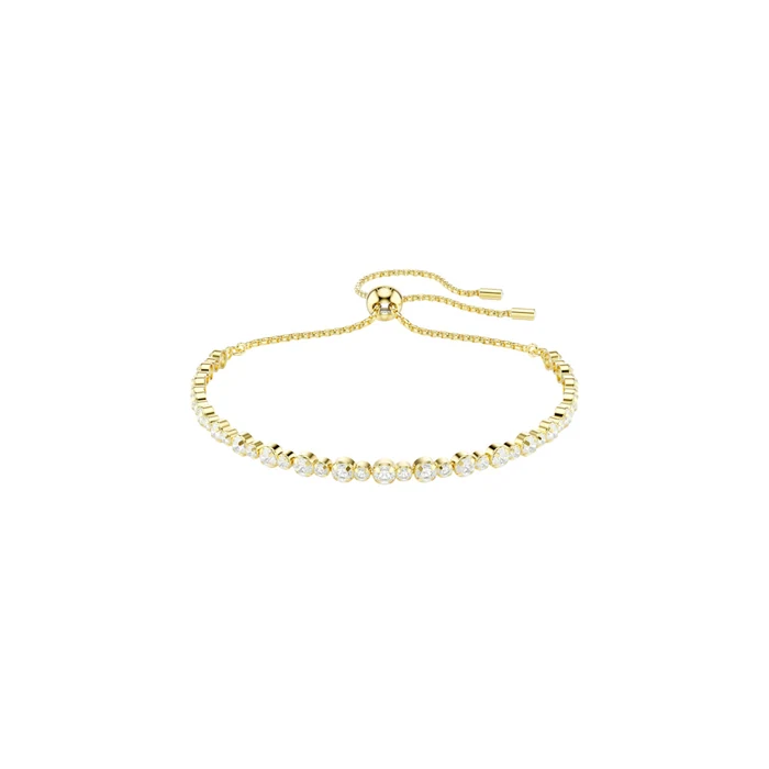 Swarovski Matrix Bracelet Round White Gold - Ss Box