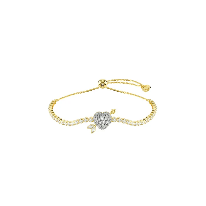 Swarovski Idyllia Heart Arrow Gold Tone Bracelet - Ss Box