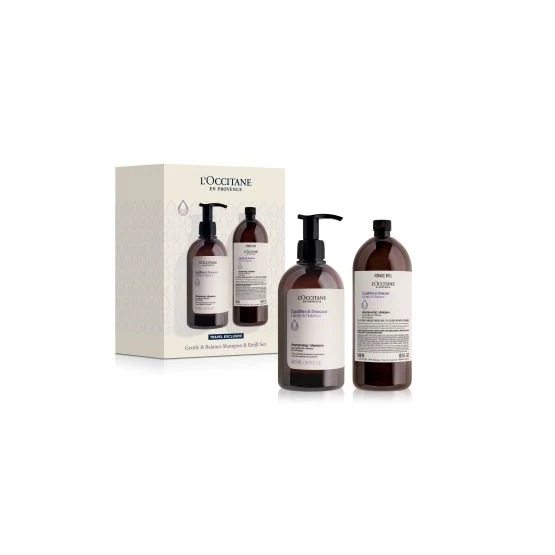 LOCCITANE GENTLE & BALANCE SHAMPOO & REFILL SET