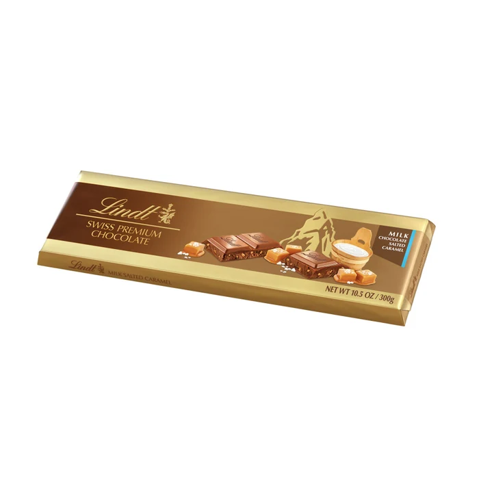 Lindt Gold Bar Milk Salted Caramel 300g