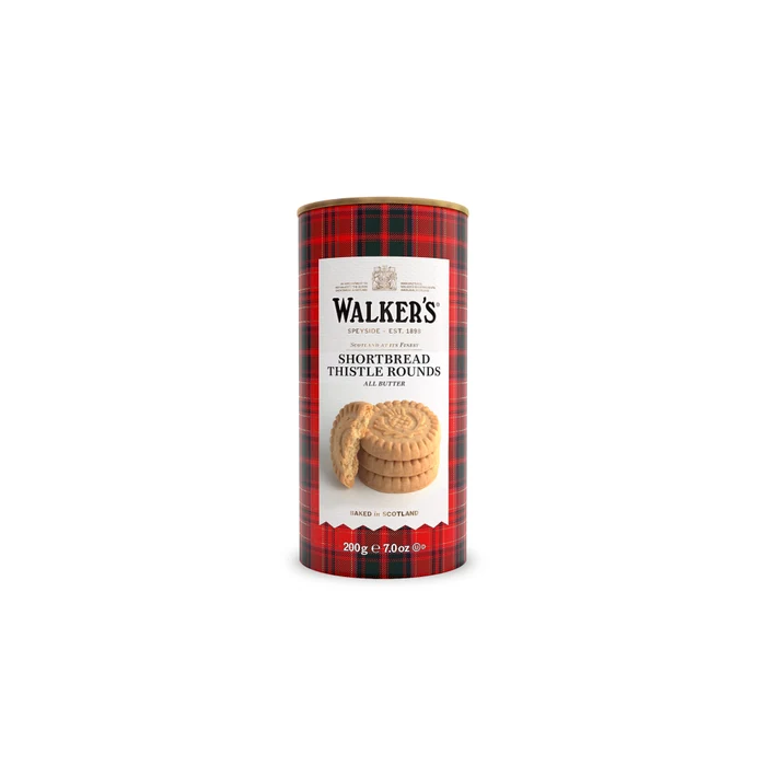 Walker's Shortbread Thistles Tube 200g