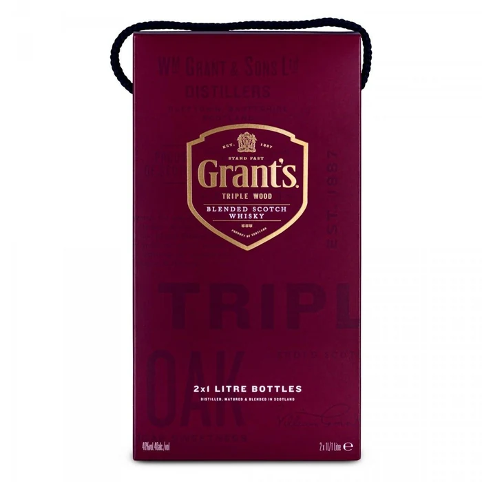 Grant's Triple Wood Blended Scotch Whisky, Twin Pack