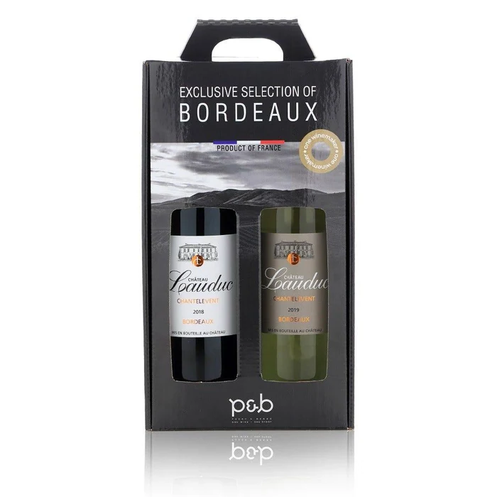 Château Lauduc Giftbox Chantelevent Bordeaux Red + White