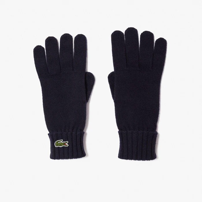 Lacoste Wool Jersey Gloves at Paris