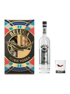 Beluga Beluga Noble Vodka gift pack with glass