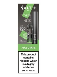 Salt KIT WITH POD | SALT LITE Silver + Aloe Grape 20mg/ml TPD2*