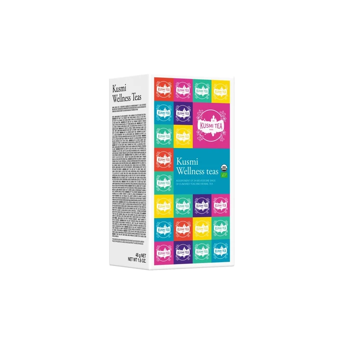 Kusmi Tea Wellness Teas - Box Of 24 Organic Muslin Tea Bags
