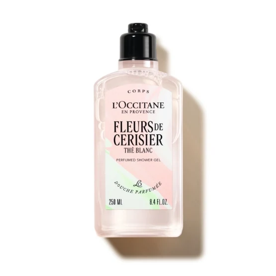 LOCCITANE FLEURS DE CERISIER THÉ BLANC PERFUMED SHOWER GEL