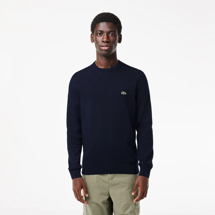 Lacoste Men's Organic Cotton Crew Neck Sweater