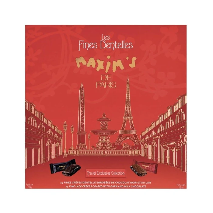 Maxim's The Paris Cardbox : 24 Assorted Lace Crepes