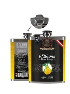 Emil 1868 emil 1868 Williams Pear Spirit vol hip flask