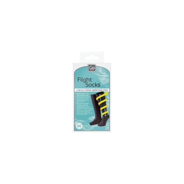 GO TRAVEL Flight socks black size m at Paris