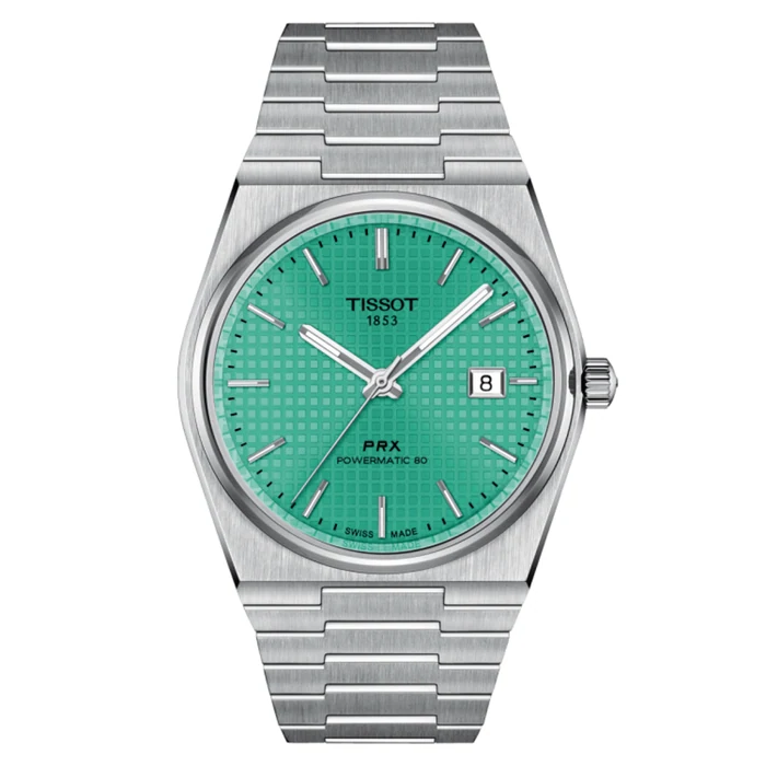 Tissot Swm Prx Auto Man Grey Steel Green 40 A3