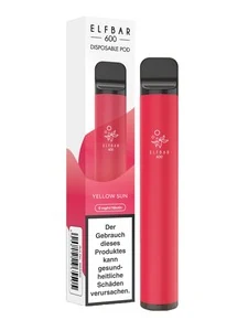 Elfbar Elfbar 600 Disposable e-cigarette - Yellow Sun 0mg (Watermelon)