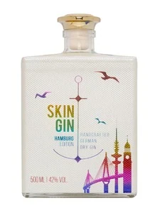 Skin Gin Skin Gin Handcrafted German Dry Gin Hamburg Rainbow Edition