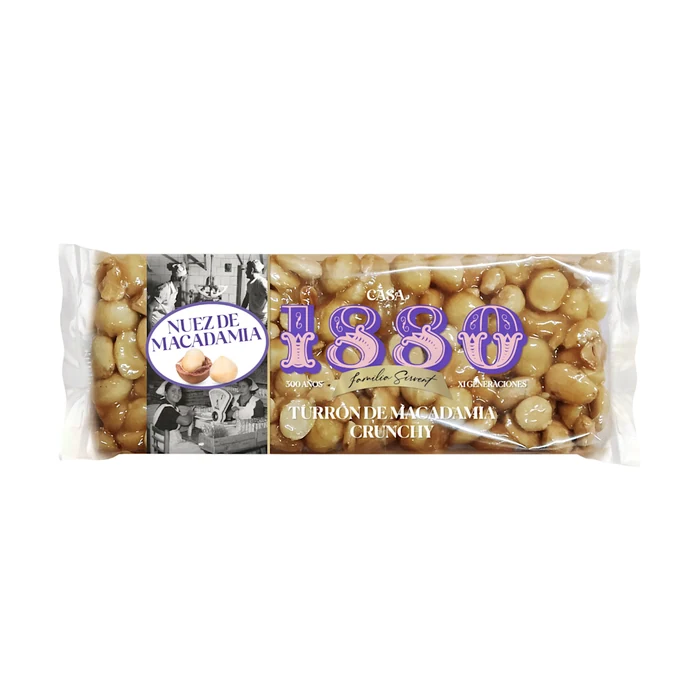 Turrón 1880 Turrón Macadamia Crunchy 230g