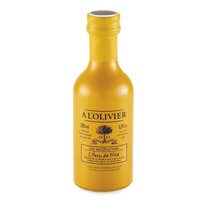 A L'Olivier Aromatic Lemon From Nice Olive Oil Stone Jar Bottle