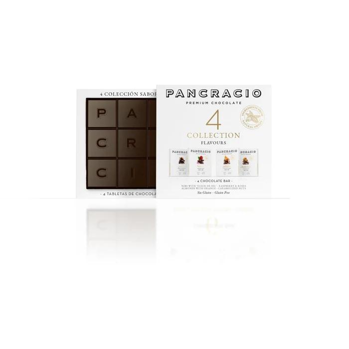 Pancracio Pack 4 Flavours Chocolate Bars Collection 4x40g