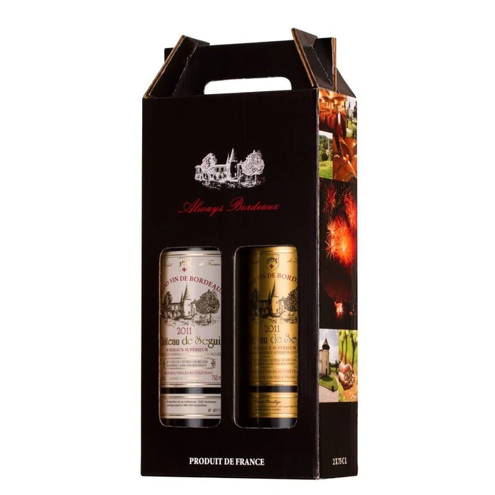 Bipack Gift Box 2 Bottles Château De Seguin Red Cuvee Prestige & White