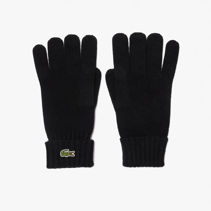 Lacoste Wool Jersey Gloves at Paris