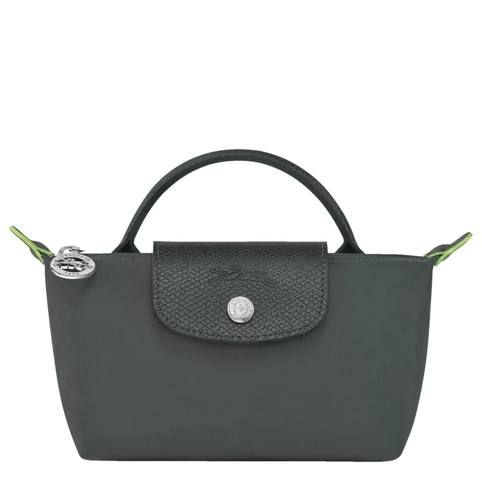Longchamp Pouch with handle Le Pliage Green