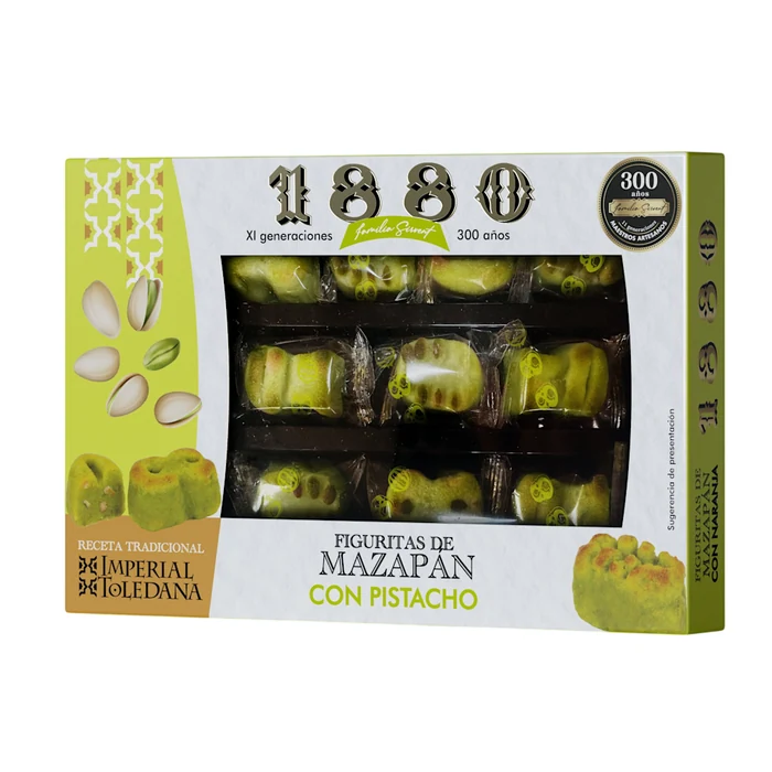 Turrón 1880 Figuritas Mazapán Pistacho 205g