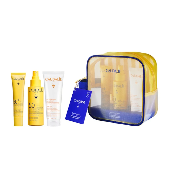 Caudalie Travel Suncare Pouch Set + 2x75ml