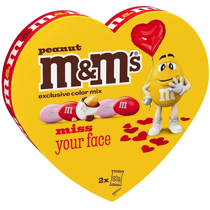 M&M's Heart Love 2x82g