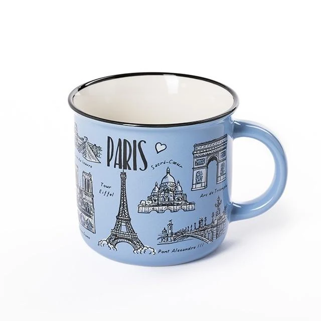Souvenir de Paris Blue mug
