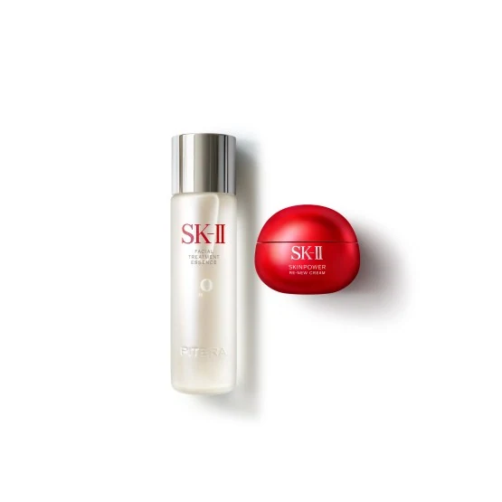 SKⅡ SK-II Facial Treatment Essence & Skinpower Re-New Cream Set