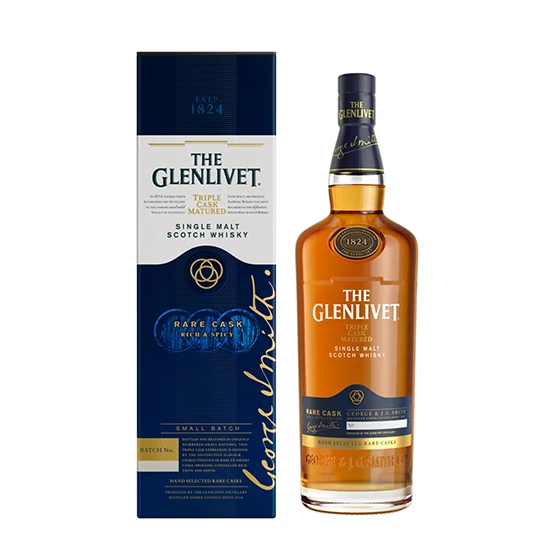 GLENLIVET THE GLENLIVET TRIPLE CASK MATURED RARE CASK SINGLE MALT WHISKY