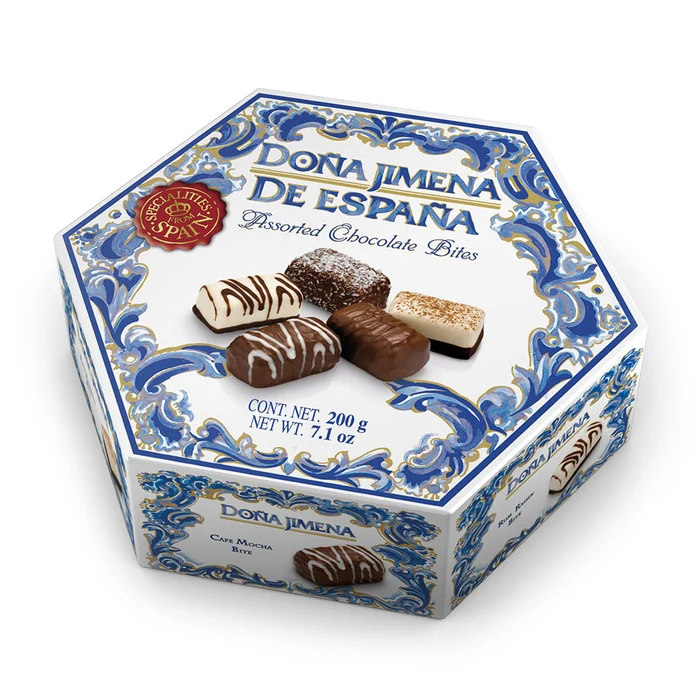Doña Jimena Assortment Hexagon Chocolates 200g