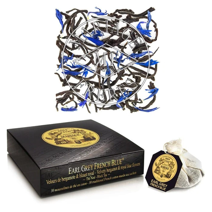 Mariage Frères Earl Grey French Blue - Box Of 30 Muslin Tea Sachet