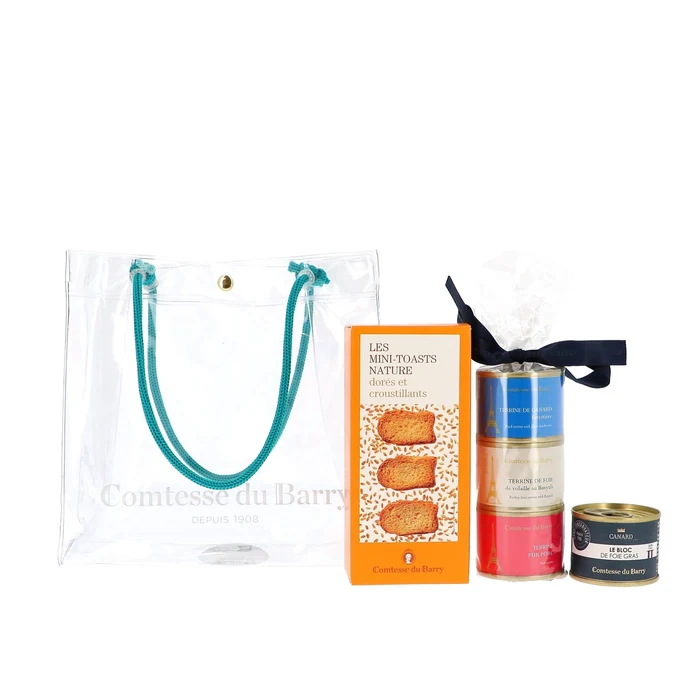 Comtesse Du Barry It Bag Block Of Duck Foie /assortment Of 3 Terrines Paris/ Toast at Paris