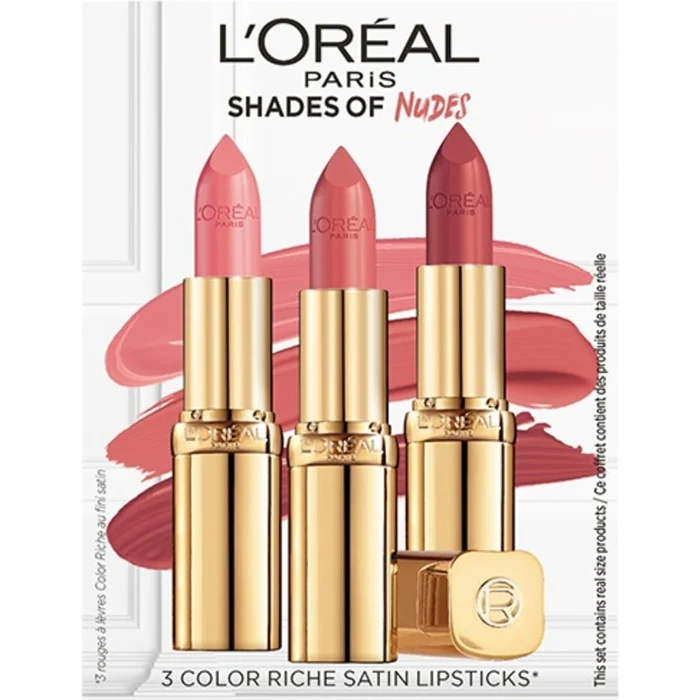 L'Oréal Paris Lipsticks Trio Cream Nudes 3x10g