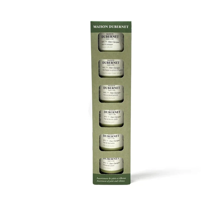 Maison Dubernet Baguette Apéro Frenchie Assortment of pâtés