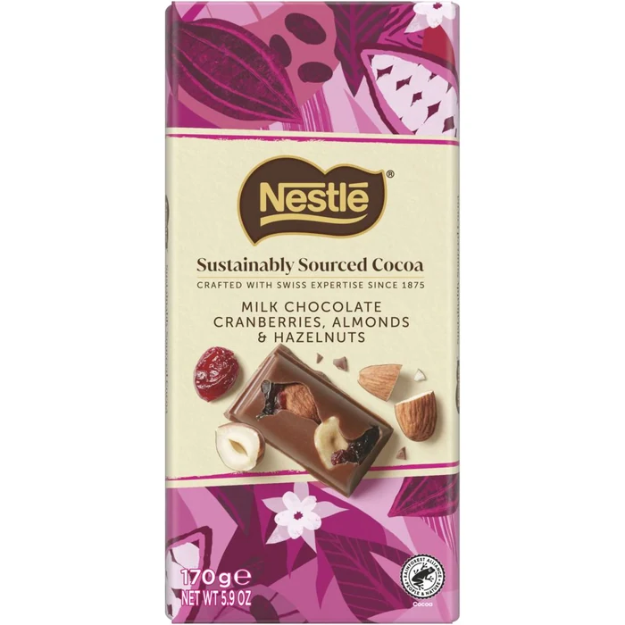 Nestlé Milk Cranberry Hazelnuts Almond 170g
