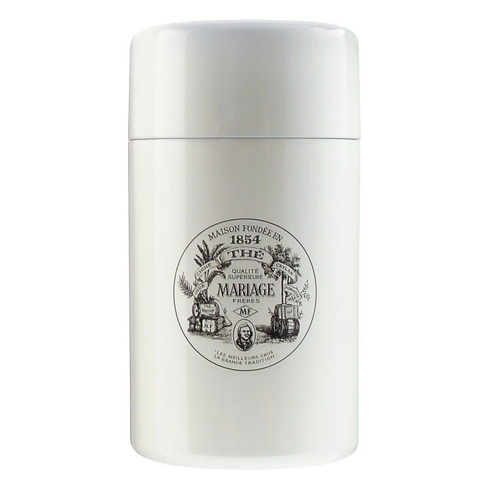 Mariage Frères Empty Tea Canister White And Lacquered 200g at Paris