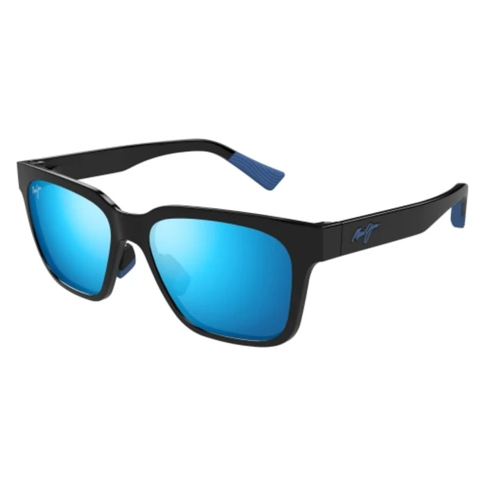 Maui Jim Sunglasses 631 Black Blue Mirrored