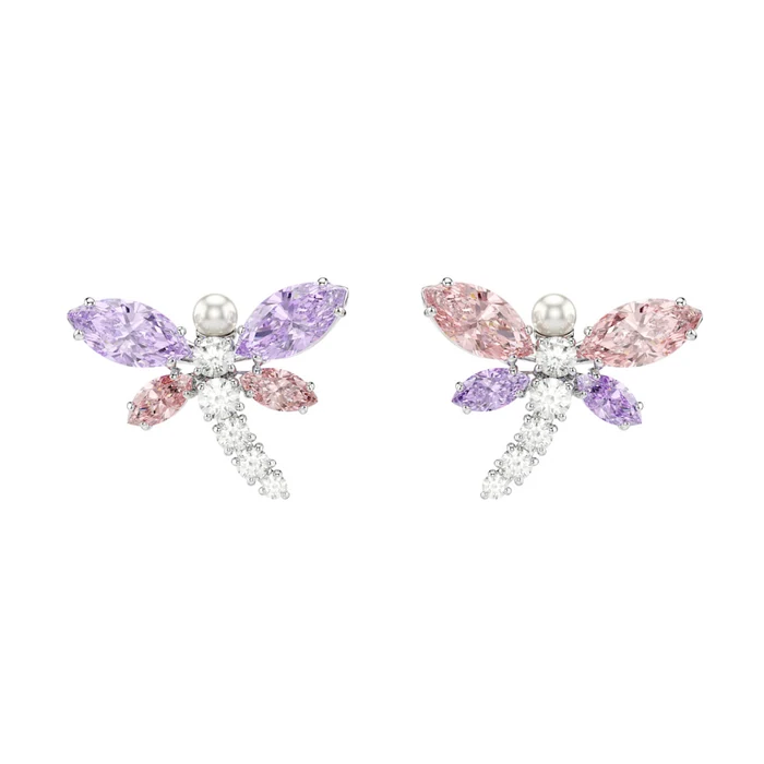 Swarovski Ariana Grande Dragonfly Multicolored Stud Earrings - Ss Box